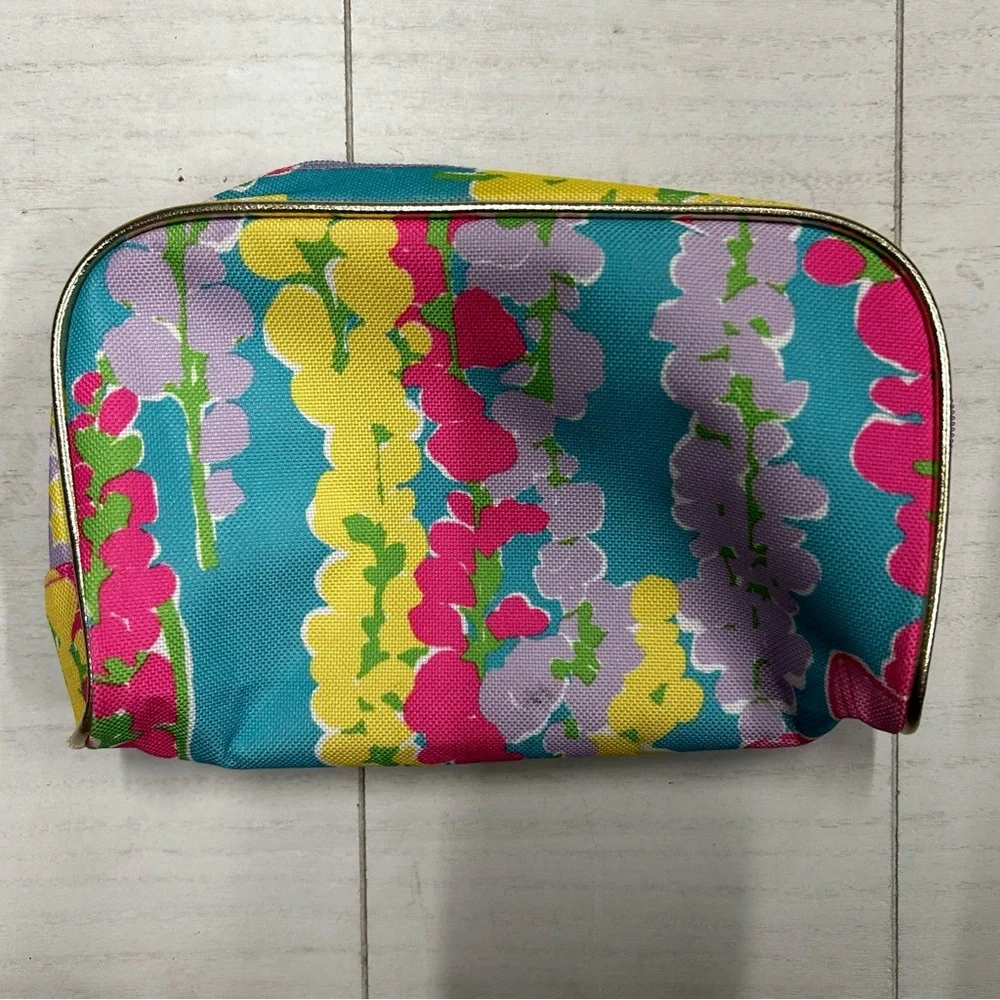 Lilly Pulitzer For Estee Lauder Floral Makeup‎ Pouch Travel NWOT